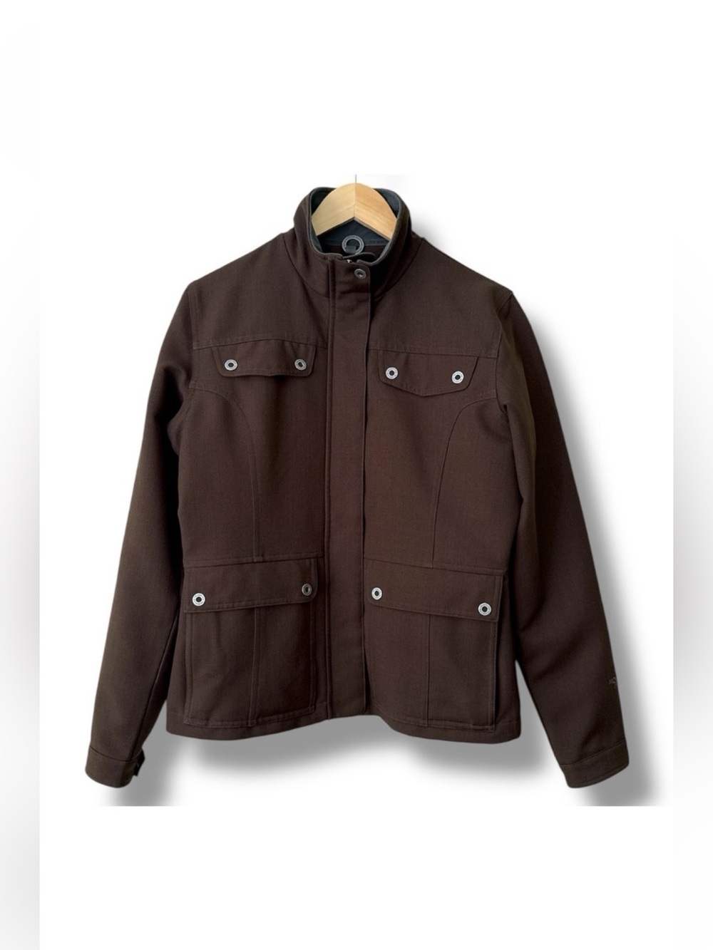 The North Face Tailored Utility Jacket Multiple Pockets Brown Size Medium